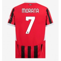 Fotbalové Dres AC Milan Alvaro Morata #7 Domácí 2024-25 Krátký Rukáv